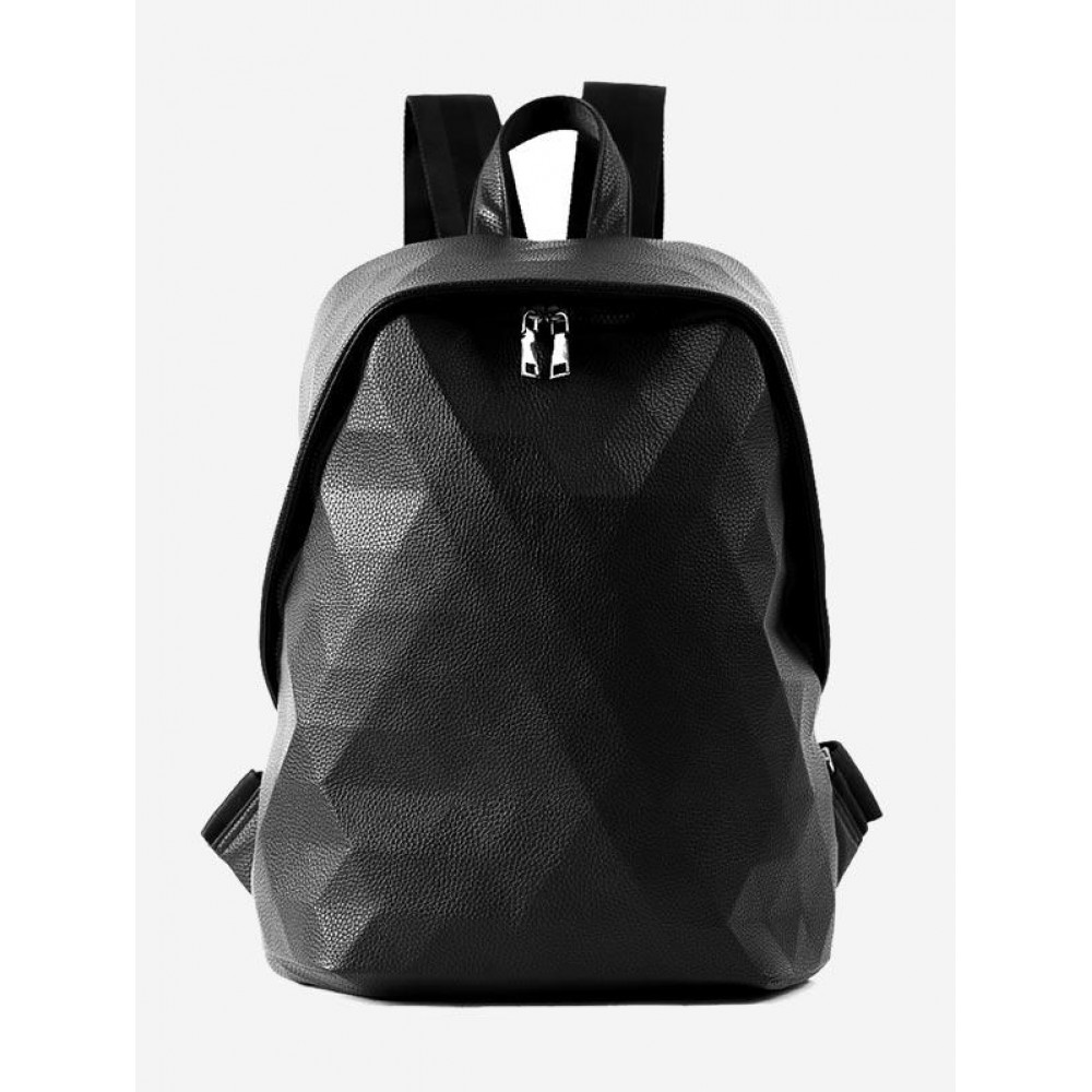 Rhombus Textured PU Backpack Rhombus Textured PU Backpack
