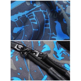 Graphic Pattern USB Charging Port Design Luminous Backpack