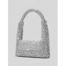 Beading Foldover Evening Party Shoulder Bag