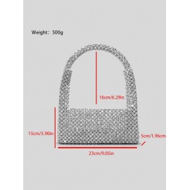 Beading Foldover Evening Party Shoulder Bag
